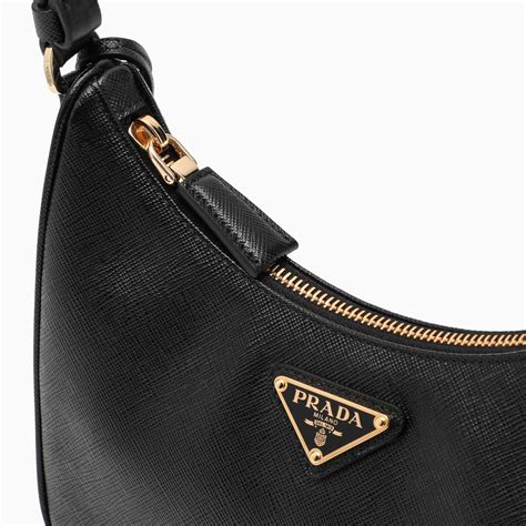 sac prada noir cuir|Sac Porté éPaule Prada Aimée En Cuir Noir .